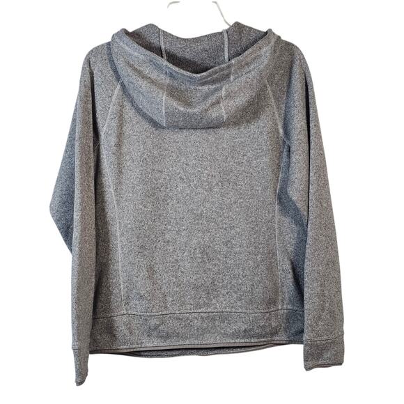 The North Face Hoodie Womens Large Gray 1/2 Zip Pullover Sweater Fleece Hiking - Picture 2 of 5